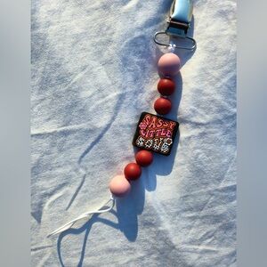 New! Handmade Pacifier Clip